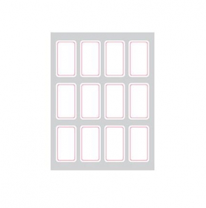 得力 7184 自粘性標(biāo)簽 18*32mm*12枚*12張